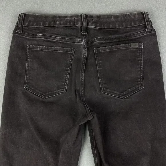 Jen7 Seven For All Mankind 7FAM Jeans Womens 8 Black Petite Slim Bootcut Stretch - Picture 6 of 16